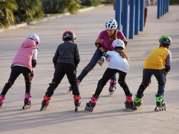Inline skate groepsles kinderen workshop